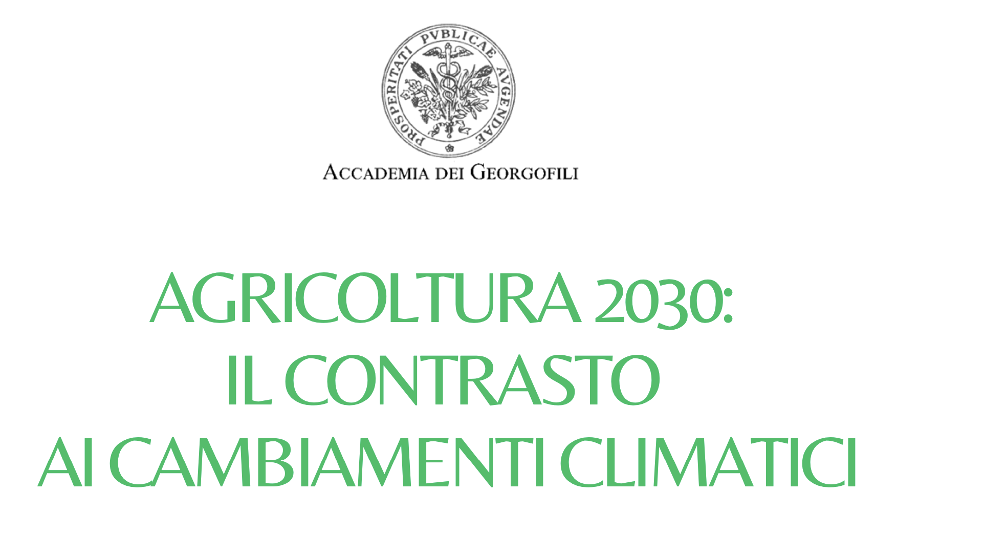 Agricoltura 2030: il contrasto ai cambiamenti climatici